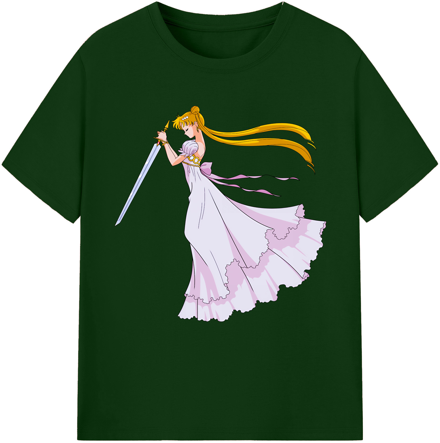 （画像用） 美少女戦士セーラームーン 愛野 美奈子 あいの みなこ Sailor Moon Aino Minako 綿100％半袖Tシャツ（フロントプリント）